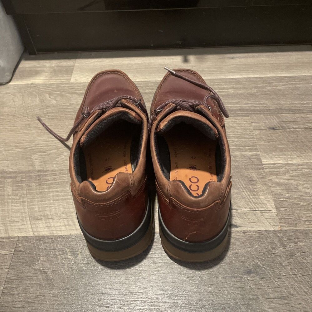 ECCO Men's Track II Low Gore-Tex Waterproof Leather Oxfords Shoes Size 42 US 9 - Picture 4 of 9